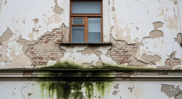 Fassadenanstrich vorher – Maler Riefling Hannover